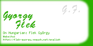 gyorgy flek business card